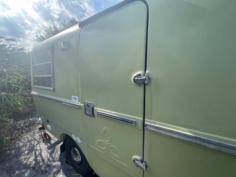 Vintage camper lock and key
